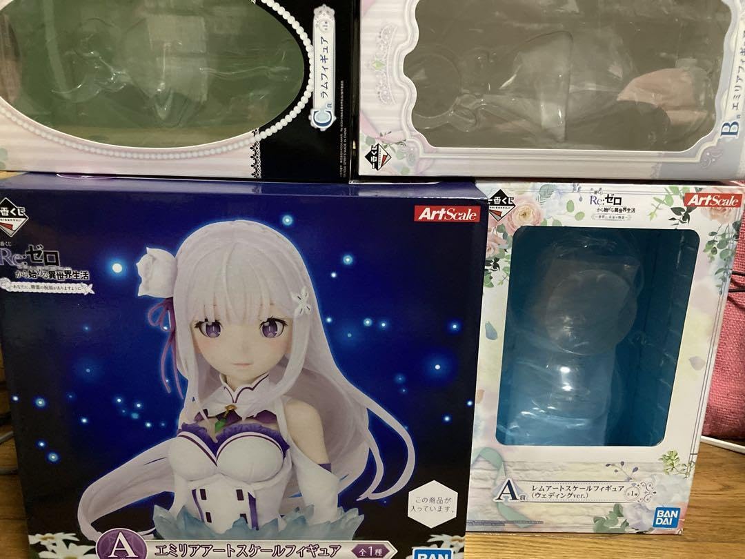 Amazon.co.jp: リゼロ アートスケールフィギュア 一番くじ レム ラム